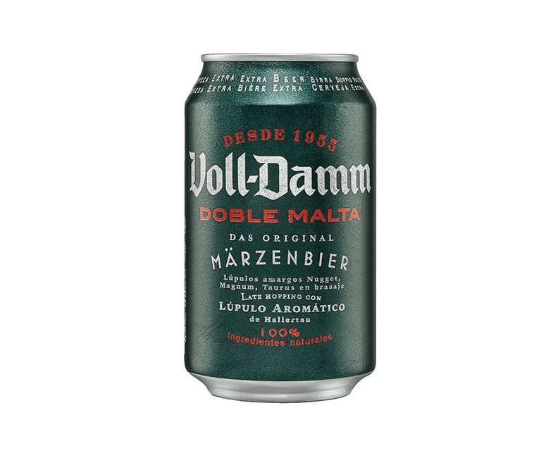 lata de cerveza Voll-Damm