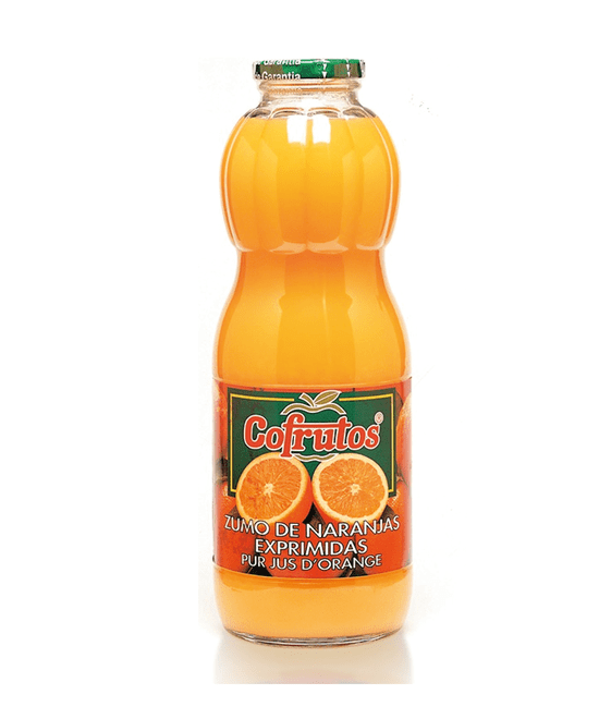 botella de zumo de naranja
